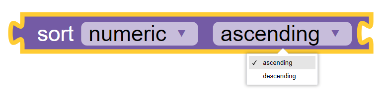 Sort List Configuration